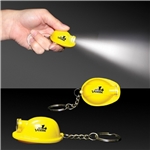 Safety Helmet Flashlight Keychain - Yellow