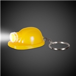 Safety Helmet Flashlight Keychain - Yellow