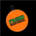 Orange Circle Plastic Medallion Badges