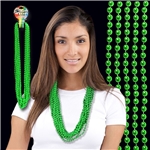 Metallic Green Mardi Gras Beads