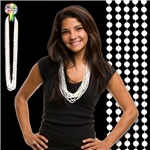 White Mardi Gras Beads