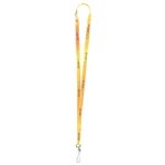 "PALMER" 3/8” Import Air Ship Super Soft Polyester Multi-Color Sublimation Lanyard