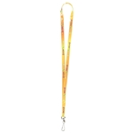 "PALMER" 3/8” Import Air Ship Super Soft Polyester Multi-Color Sublimation Lanyard