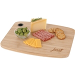 Bamboo Large Cutting Board with Silicone Grip