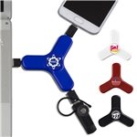"PLAY & CHARGE 2.0" 5-in-1 Cell Phone Charging Cable Spinner