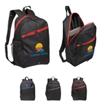 Front Zipper Color Laptop Backpack