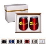 Duo Vacuum Insulated Stemless Wine Tumbler Gift Set