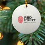 3" Ceramic Ornament - Round
