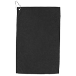 "THE IRON" 300 GSM Heavy Duty Microfiber Golf Towel with Metal Grommet and Clip 12" x 18"