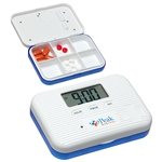 Deluxe Easy-Carry 6 Compartment Pillbox with Alarm
