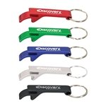 Anodized Aluminum Bottle Opener Keyring