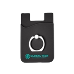 Prime Line Silicone Card Holder with Metal Ring Phone Stand