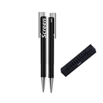 Lamy Push-Action Black Plastic Ballpoint Pen Grooved Grip