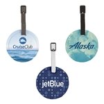 Hayes Dye-Sublimated Felt Round Luggage Tag