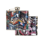 5 oz Stainless Steel Hip Flask w/ Full Wrap 4 Color Process Printing