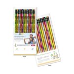 Create-A-Pack Pencil Set of 12 - Mood Pencil w/ Colored Eraser