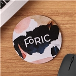 Full Color 5" Round Jar/Bottle Opener & Mini Mousepad