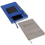 Council Textured Journal With Phone + Pen Holder