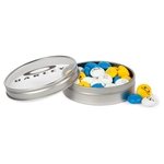 1.5 oz Personalized M&M'S® in Silver Tin with Custom Lid
