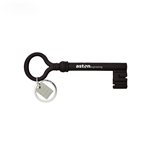 Areaware Black Silicone Oversized Split-Ring Reality Keychain Italian Church-Key