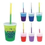 Mood™ 12 oz Stadium Cup/Straw/Lid Set