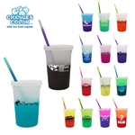 Mood™ 22 oz Stadium Cup/Straw/Lid Set