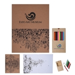 Adult Coloring Book With Colored Pencils