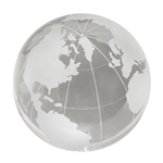 Crystal Globe Paperweights