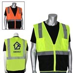 Five Pocket Black Bottom Front Value Mesh Vest