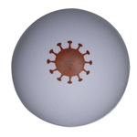 COVID-19 White Ball Stress Reliever
