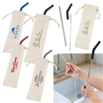 Reusable Stainless Steel Straw Set