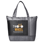 Hexagon Pattern Non-Woven Cooler Tote Bag