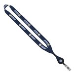 3/4" Recycled PET Dye-Sublimated Lanyard with Metal Crimp And Badge Reel