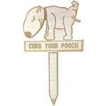Custom Wood Garden Stakes: 3" W x 8" H x 1/4" D