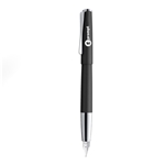 LAMY Studio Black Metal Fountain Pen w/ Propeller-Shaped Clip and Steel Nib