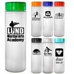 Clear View 22 oz Frosted Glass Bottle