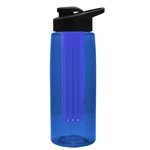 The Flair - 26 oz Transparent Tritan™ Bottle with Drink thru lid, Large infuser, and Digital Imprint