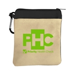 Garyline® Canvas Zipper Tote with carabiner