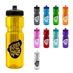 Champion - 28 oz Transparent Bottle with Push pull lid and Large Infuser