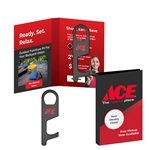 Antimicrobial Plastic Touch Less Key Tool With Booklet