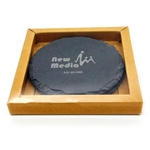 Round Slate Coaster (single)