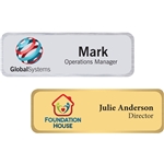 Seattle Metal Name Badge (Standard Size 1" x 3")