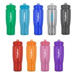 SAHARA 28 oz Eco-Polyclear™ Sports Bottle with Push/Pull Lid