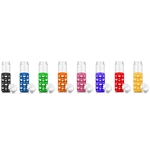 20 oz Silicone Round Cutouts Glass Bottle