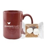 15 oz Ceramic Mug With Mini S'mores Kit