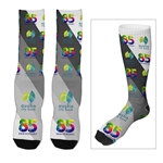 "WYE" Dye Sublimated Crew (Athletic) Socks (Pair)