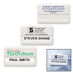 Large Plastic Name Badge with Safety Pin