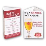 Small 3-Sided 11 pt. Glossy Table Tent
