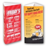 Large 3-Sided 11 Pt. Glossy Table Tent
