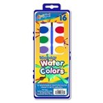 Set of 16 Color Washable Watercolor Paints with Brush